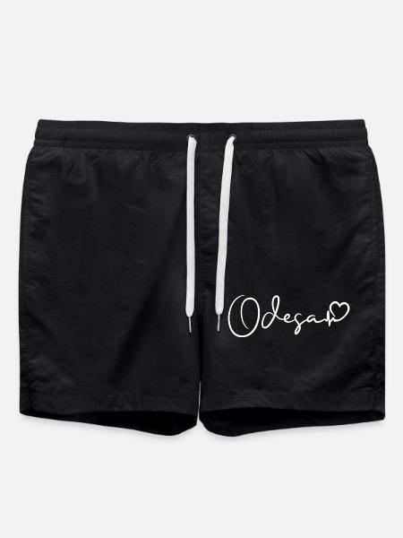 Odesa Heartbeat Ukraine - Swim Trunks - black
