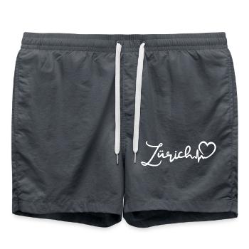 Zurich Heartbeat - Swim Trunks - anthracite - Front - AI Model Male 185 light (185cm)