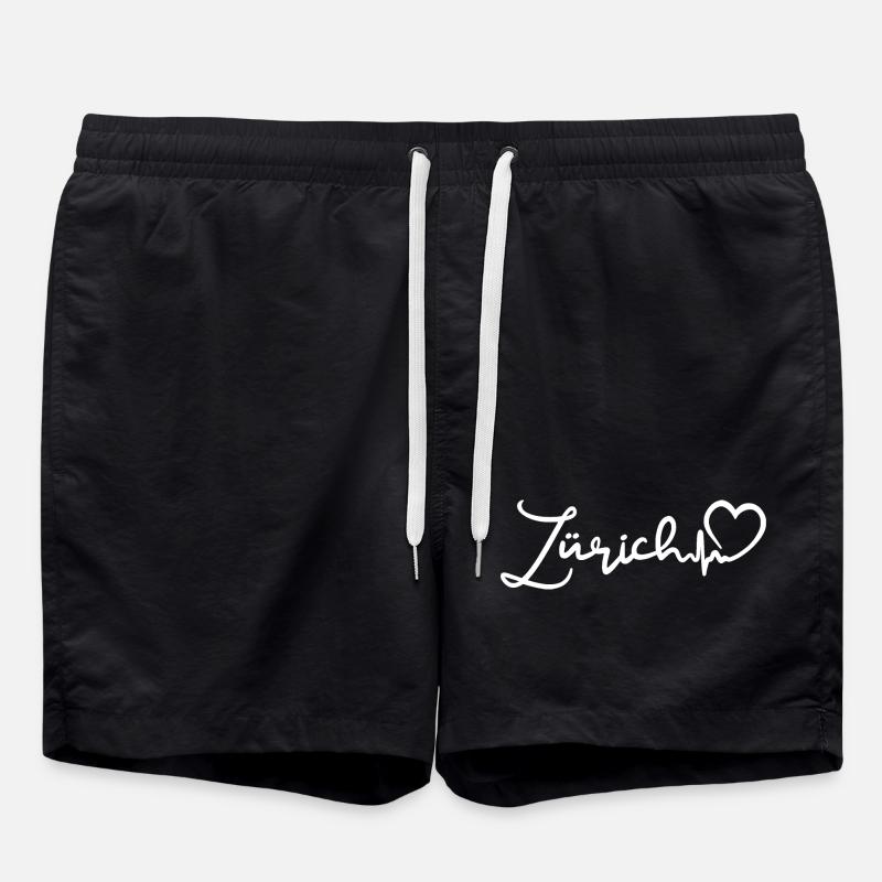 Zurich Heartbeat - Swim Trunks - black