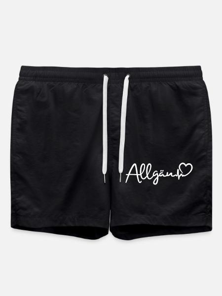 Allgäu heartbeat - Swim Trunks - black