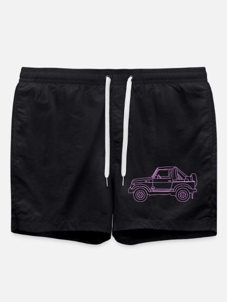 4x4 Pink - Swim Trunks - black