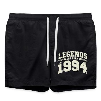 1994 Jahrgang geboren Legenden Geburtstag Geschenk - Badeshorts - Schwarz - Vorne - AI Model Male 185 light (185cm)