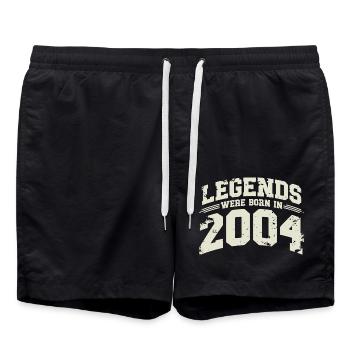 2004 Vintage Born Legends Birthday Gift - Swim Trunks - black - Front - AI Model Male 185 light (185cm)