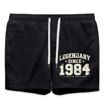 Légendaire depuis 1984 millésime anniversaire - Short de bain - noir - Devant - AI Model Male 185 light (185cm)