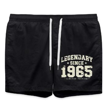 Legendary Since 1965 Vintage Birthday Gift - Swim Trunks - black - Front - AI Model Male 185 light (185cm)