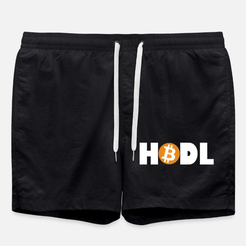 Mode Bitcoin HODL : Activé - Short de bain - noir