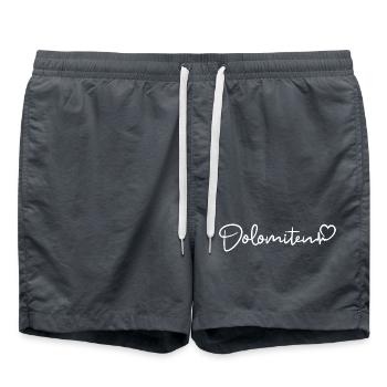 Battements de cœur des Dolomites - Short de bain - charbon - Devant - AI Model Male 185 light (185cm)