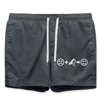 Angel Smiley Pêcheur pêcheur - Short de bain - charbon - Devant - AI Model Male 185 light (185cm)