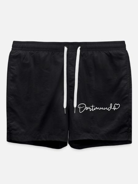 Dortmund Herzschlag - Badeshorts - Schwarz