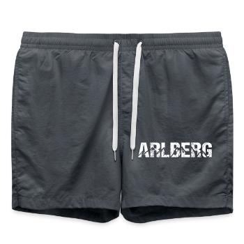 Arlberg Alpes Autriche Montagne - Short de bain - charbon - Devant - AI Model Male 185 light (185cm)