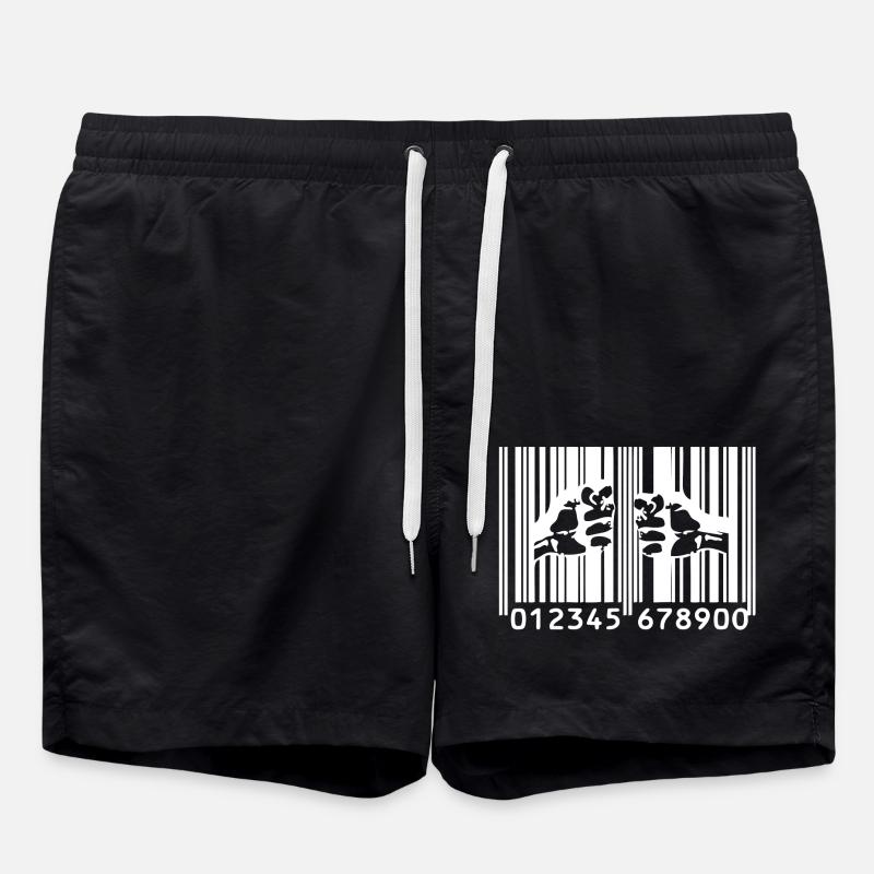 Bars Banksy du capitalisme - Short de bain - noir