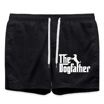 The Dogfather dog lover - Swim Trunks - black - Front - AI Model Male 185 light (185cm)