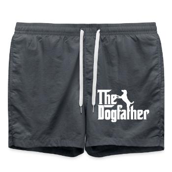 The Dogfather dog lover - Swim Trunks - anthracite - Front - AI Model Male 185 light (185cm)
