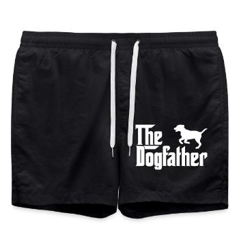 The Dogfather dog owners - Swim Trunks - black - Front - AI Model Male 185 light (185cm)
