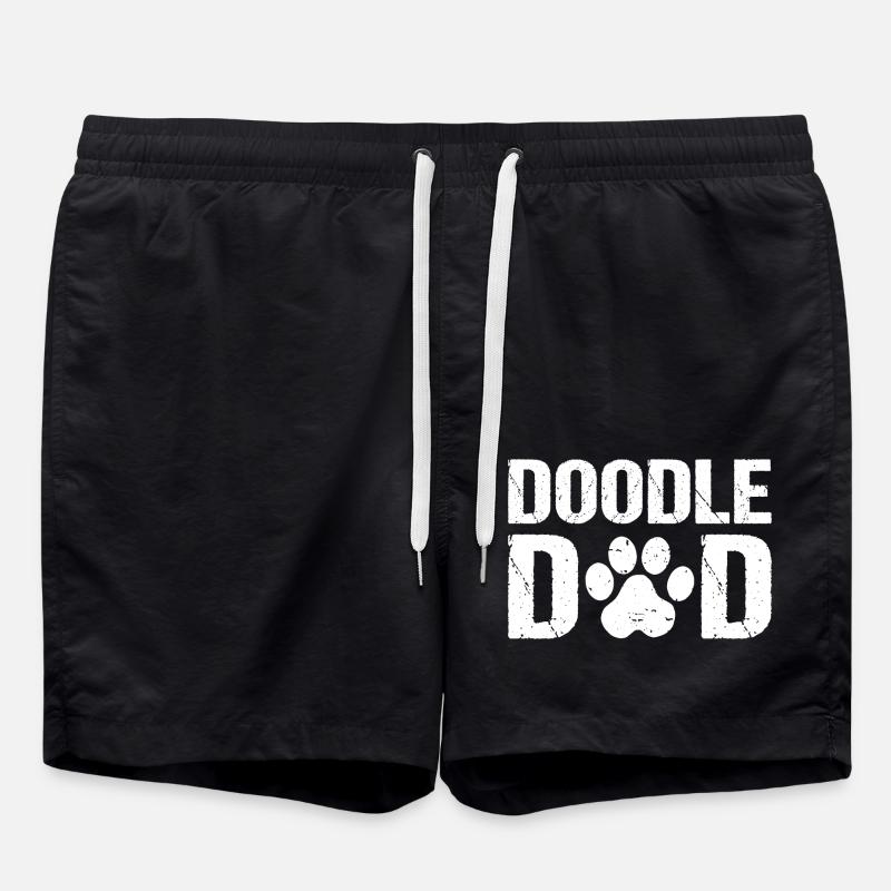Doodle Papa Doodle Chiens - Short de bain - noir