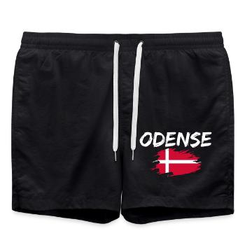 Odense, Denmark - Swim Trunks - black - Front - AI Model Male 185 light (185cm)