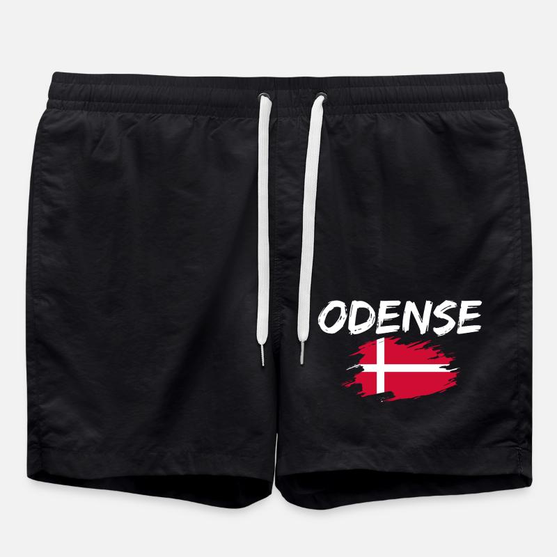 Odense, Denmark - Swim Trunks - black