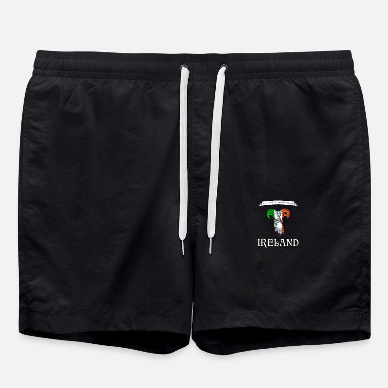 Ireland Irland sheep - Swim Trunks - black
