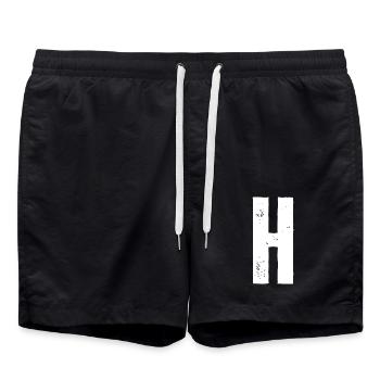 H - Swim Trunks - black - Front - AI Model Male 185 light (185cm)