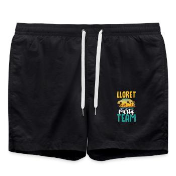L’équipe de la fête de Lloret de Mar - Short de bain - noir - Devant - AI Model Male 185 light (185cm)