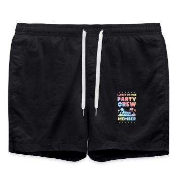 Lloret De Mar Party Crew - Short de bain - noir - Devant - AI Model Male 185 light (185cm)