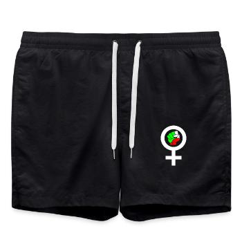 Women life freedom - Short de bain - noir - Devant - AI Model Male 185 light (185cm)