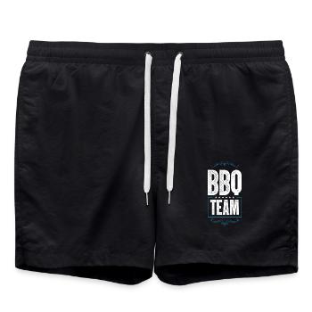 Équipe de barbecue - Short de bain - noir - Devant - AI Model Male 185 light (185cm)