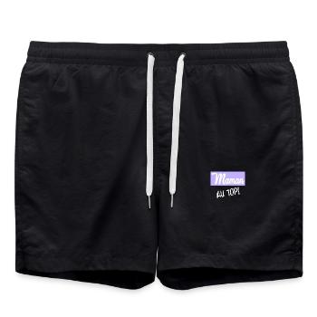 BONNE FÊTE MAMAN. MAMAN. FÊTE DES MÈRES - Short de bain - noir - Devant - AI Model Male 185 light (185cm)
