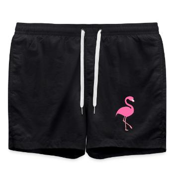 flamingo - Swim Trunks - black - Front - AI Model Male 185 light (185cm)