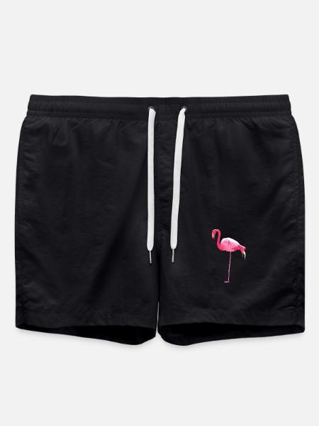 flamingo - Badeshorts - Schwarz