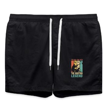 Jäger Jagen - Badeshorts - Schwarz - Vorne - AI Model Male 185 light (185cm)