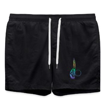 Golf - Badeshorts - Schwarz - Vorne - AI Model Male 185 light (185cm)