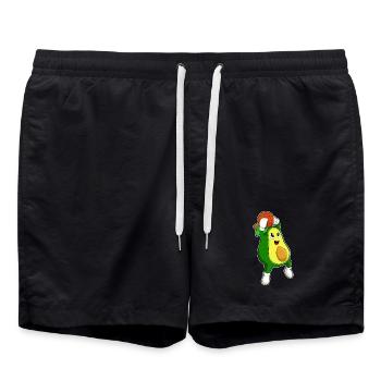 Avocado Basketball Player Basketball - Swim Trunks - black - Front - AI Model Male 185 light (185cm)