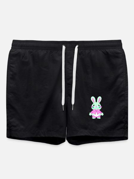 nedlcher Easter Bunny - Swim Trunks - black