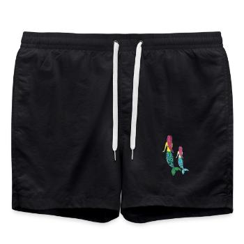 Mer Junior Gris Mère Fille - Short de bain - noir - Devant - AI Model Male 185 light (185cm)