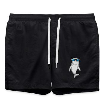 Dolphin Sunglasses - Swim Trunks - black - Front - AI Model Male 185 light (185cm)