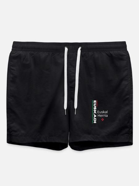Vibrant Euskal Herria pattern design - Swim Trunks - black