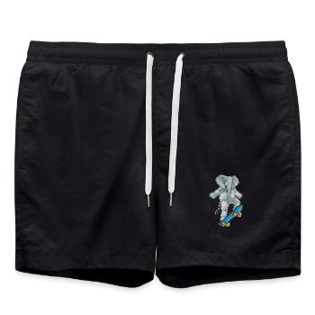 Elephant Skater Skateboard - Short de bain - noir - Devant - AI Model Male 185 light (185cm)