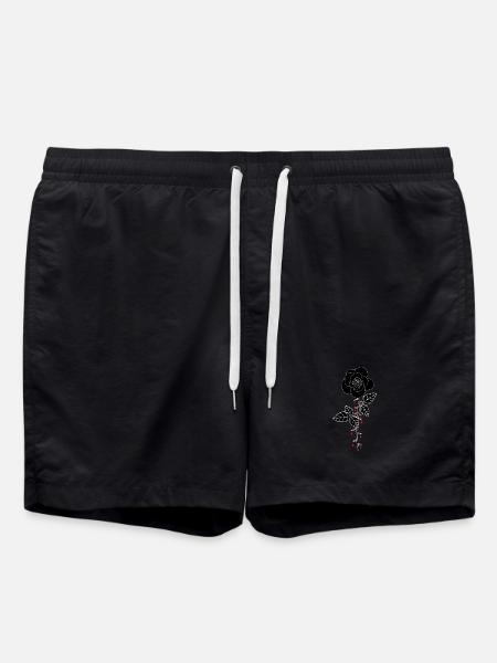 Bloody Rose - Swim Trunks - black