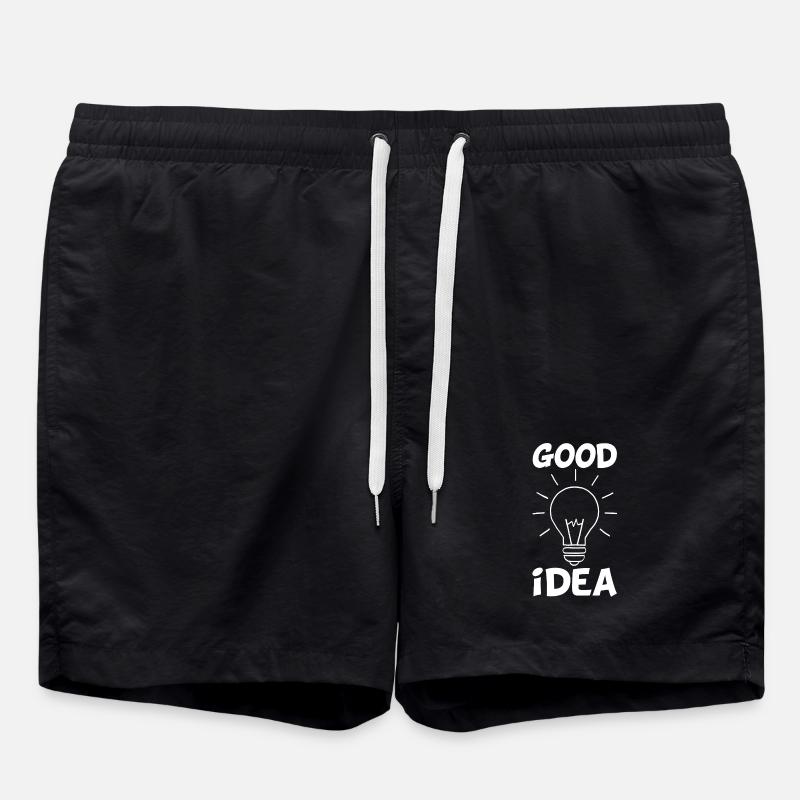 The Good Idea (white) - Swim Trunks - black