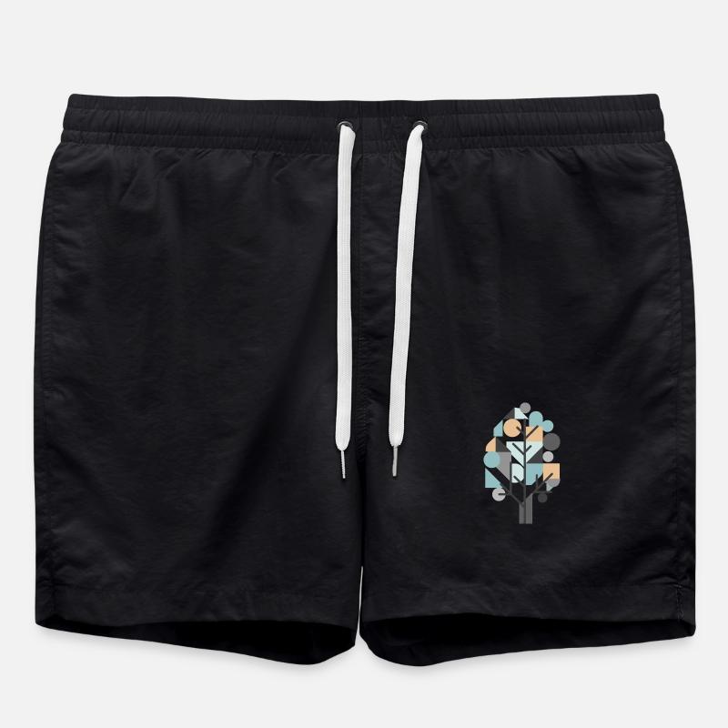 Tree - Swim Trunks - black