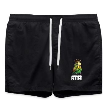 Avant que tu ne demandes à Perruche Welli Wellis - Short de bain - noir - Devant - AI Model Male 185 light (185cm)