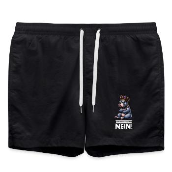 Bevor Du Fragst Nein American Bully Bully Pit - Badeshorts - Schwarz - Vorne - AI Model Male 185 light (185cm)