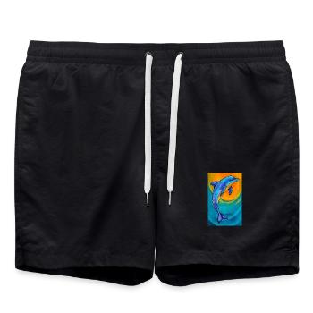 dauphin - Short de bain - noir - Devant - AI Model Male 185 light (185cm)