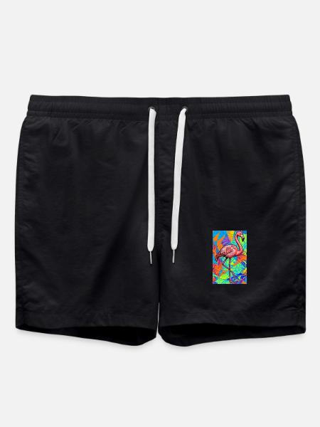 flamingo - Swim Trunks - black