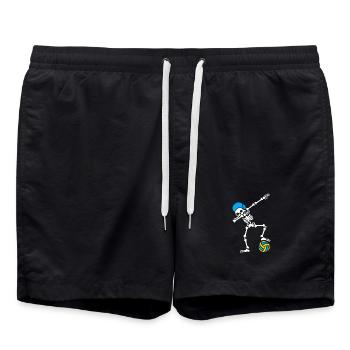 Skeleton Spike Volleyball Halloween - Short de bain - noir - Devant - AI Model Male 185 light (185cm)