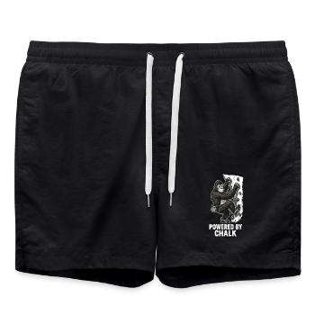 Bloc de gorille – Propulsé par la Déclaration à la craie - Short de bain - noir - Devant - AI Model Male 185 light (185cm)