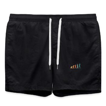 Evolution Golf Retro - Badeshorts - Schwarz - Vorne - AI Model Male 185 light (185cm)