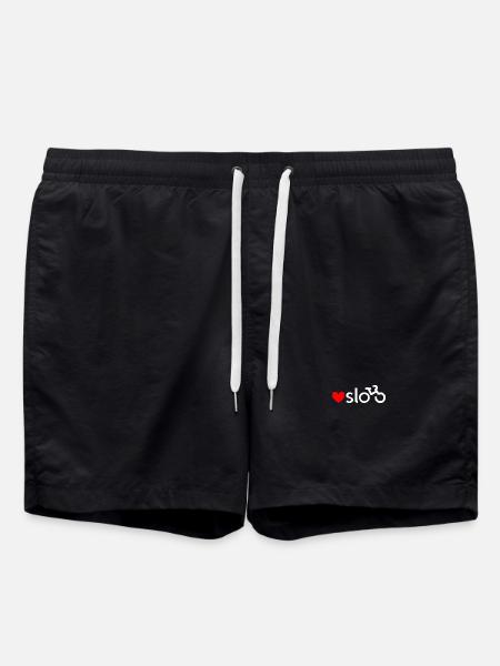 Oslo Fahrrad-Liebesaufkleber (weiß) - Badeshorts - Schwarz