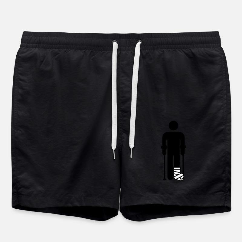 Jambes en plâtre - Short de bain - noir